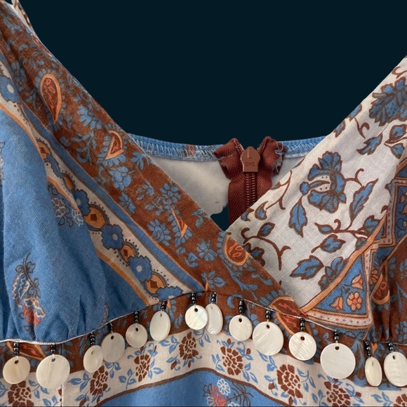 Boho Beaded Midi Dress - Twenty One - Picture 3 of 5